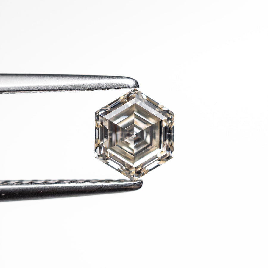 The 0.61ct 5.73x4.89x3.04mm SI1 M Hexagon Step Cut 🇨🇦 26844-01 by East London jeweller Rachel Boston | Discover our collections of unique and timeless engagement rings, wedding rings, and modern fine jewellery. - Rachel Boston Jewellery