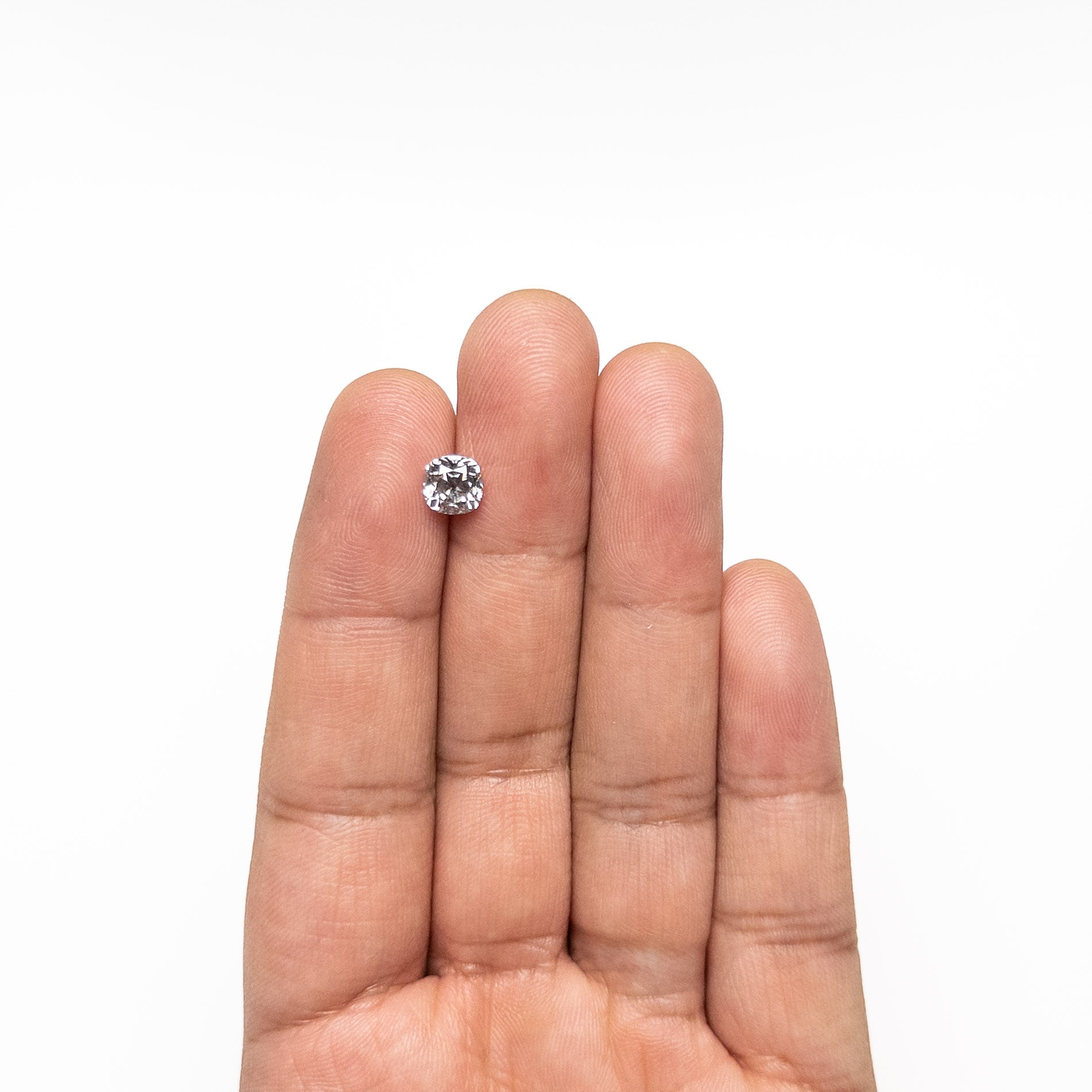 The 1.24ct 6.21x6.11x4.05mm Cushion Brilliant 🇨🇦 26878-01 by East London jeweller Rachel Boston | Discover our collections of unique and timeless engagement rings, wedding rings, and modern fine jewellery.