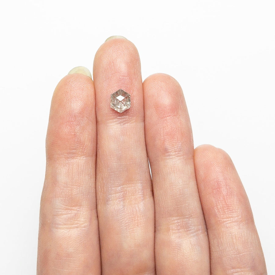The 1.04ct 6.70x5.51x3.42mm Hexagon Step Cut 🇨🇦 26897-01 by East London jeweller Rachel Boston | Discover our collections of unique and timeless engagement rings, wedding rings, and modern fine jewellery. - Rachel Boston Jewellery