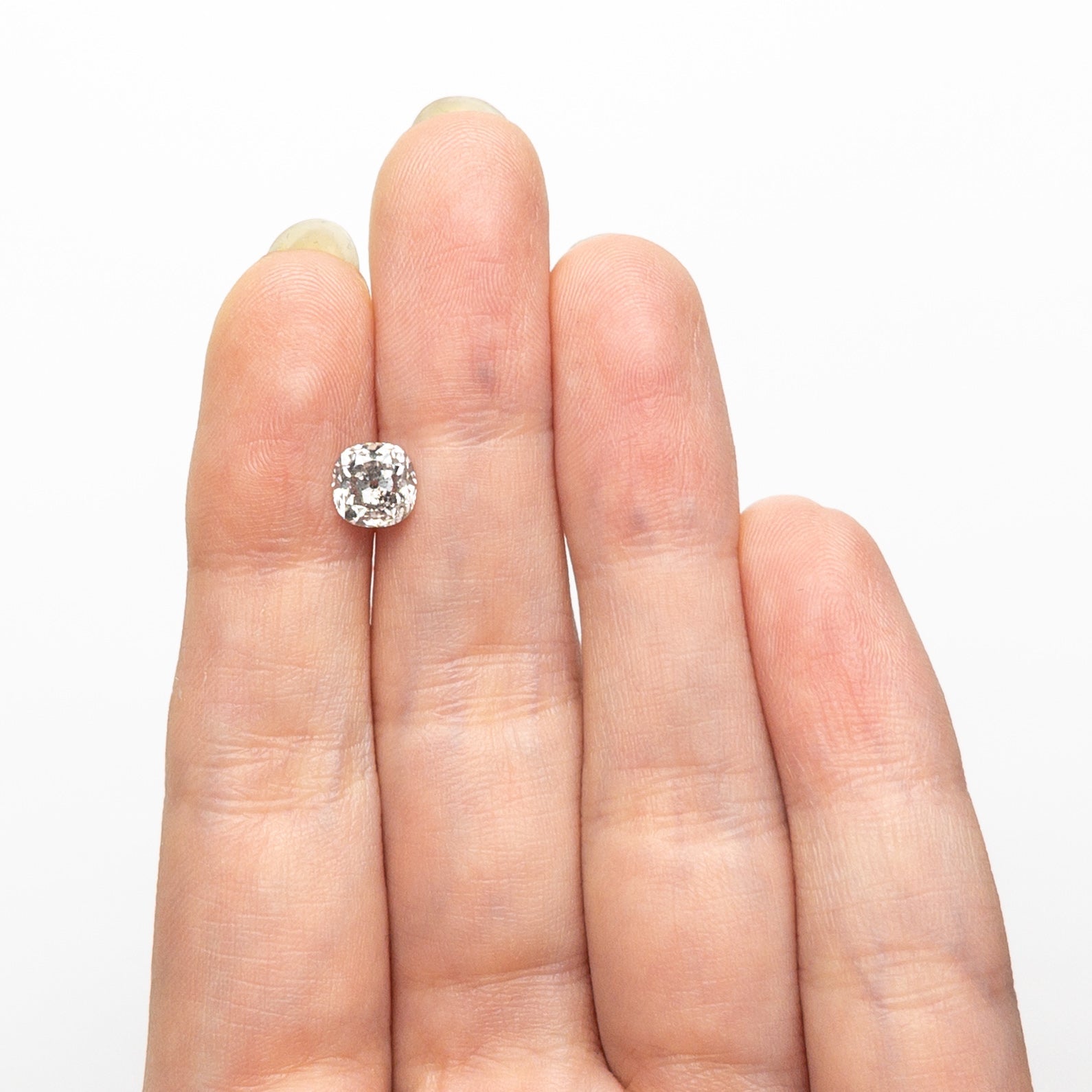 The 1.27ct 6.18x6.13x4.37mm Cushion Brilliant 🇨🇦 26924-01 by East London jeweller Rachel Boston | Discover our collections of unique and timeless engagement rings, wedding rings, and modern fine jewellery.
