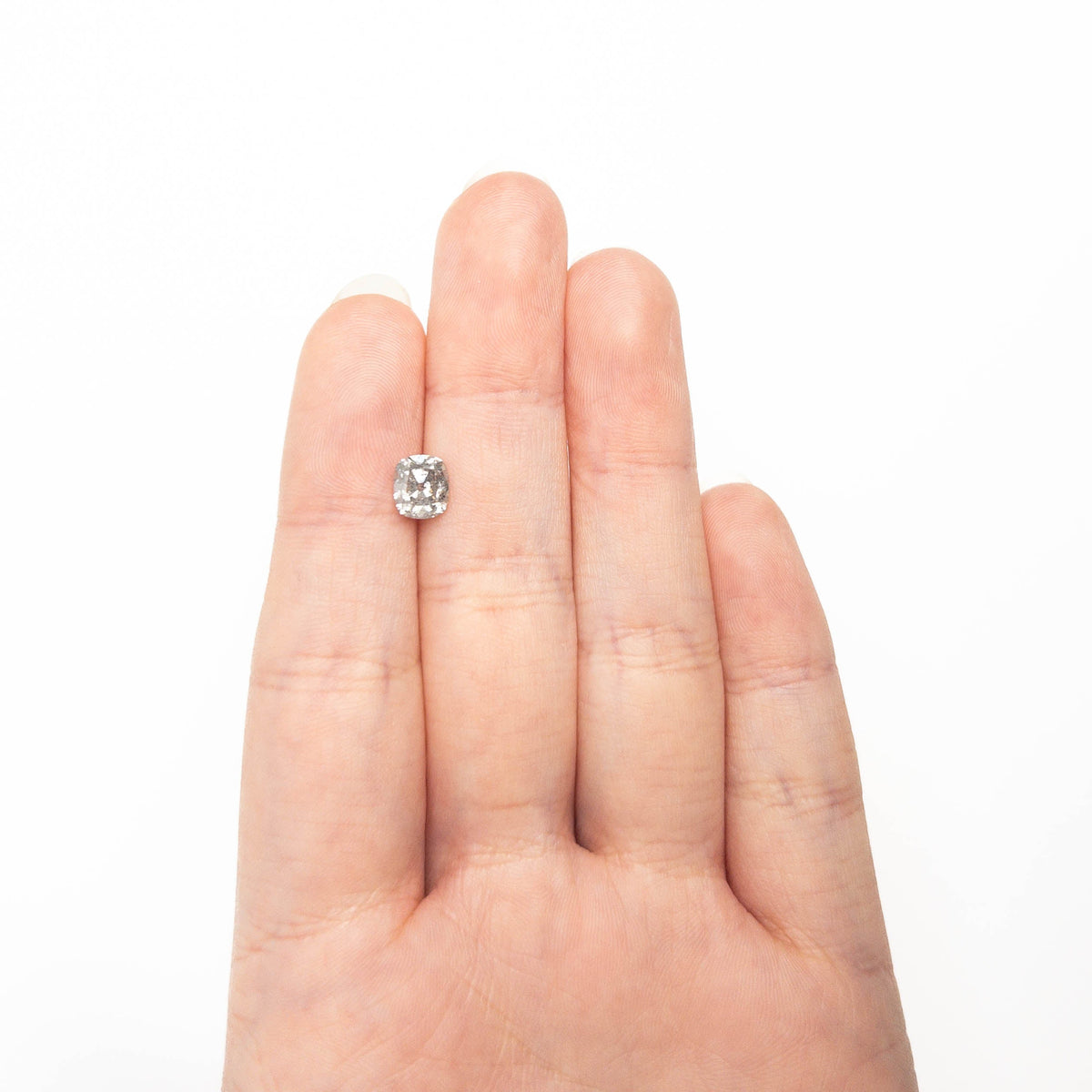 The 1.42ct 7.03x6.07x4.13mm Modern Antique Old Mine Cut 🇨🇦 26957-01 by East London jeweller Rachel Boston | Discover our collections of unique and timeless engagement rings, wedding rings, and modern fine jewellery.