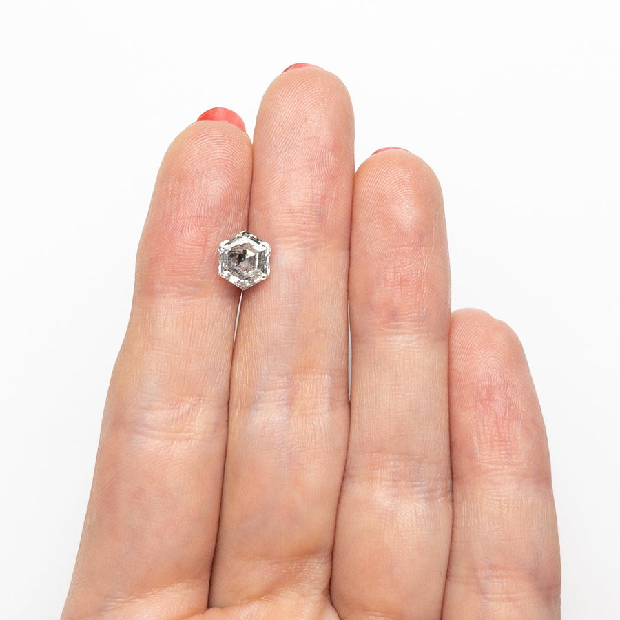 The 1.74ct 7.72x6.69x4.57mm Hexagon Step Cut 🇨🇦 26959-01 by East London jeweller Rachel Boston | Discover our collections of unique and timeless engagement rings, wedding rings, and modern fine jewellery. - Rachel Boston Jewellery