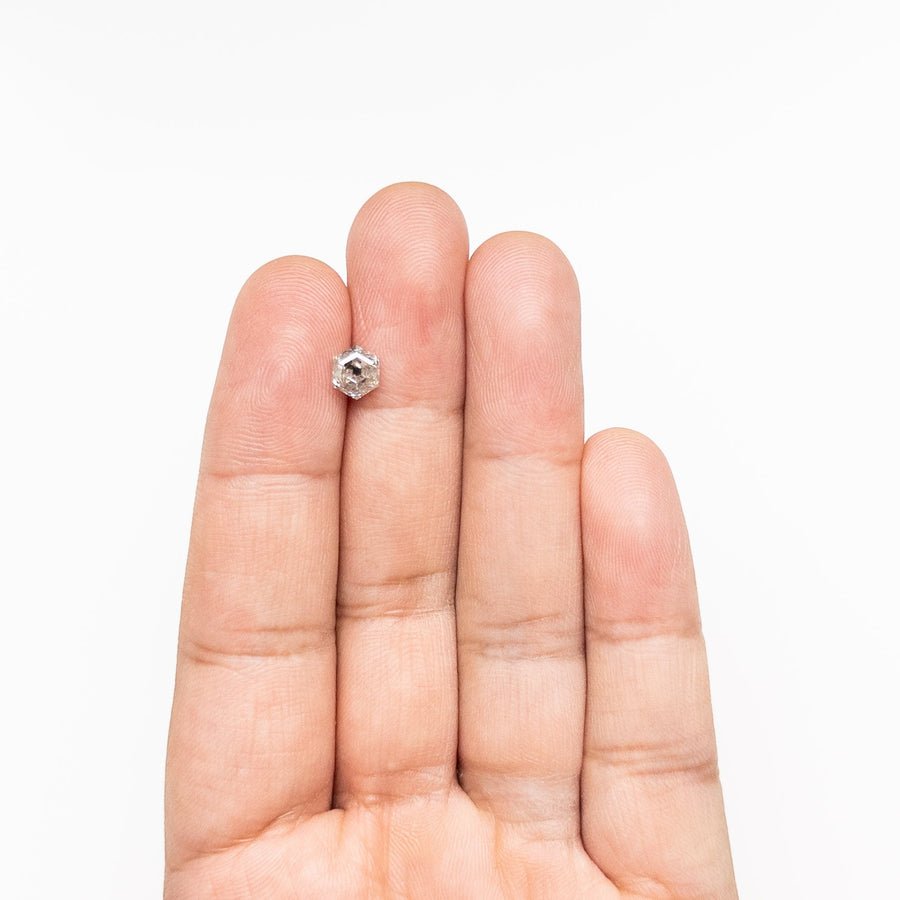 The 1.08ct 6.53x5.66x3.89mm Hexagon Step Cut 🇨🇦 27000-01 by East London jeweller Rachel Boston | Discover our collections of unique and timeless engagement rings, wedding rings, and modern fine jewellery. - Rachel Boston Jewellery