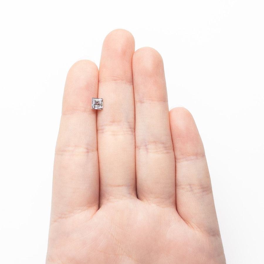 The 0.86ct 5.03x5.00x3.45mm Carré Step Cut 🇨🇦 27009-01 by East London jeweller Rachel Boston | Discover our collections of unique and timeless engagement rings, wedding rings, and modern fine jewellery. - Rachel Boston Jewellery