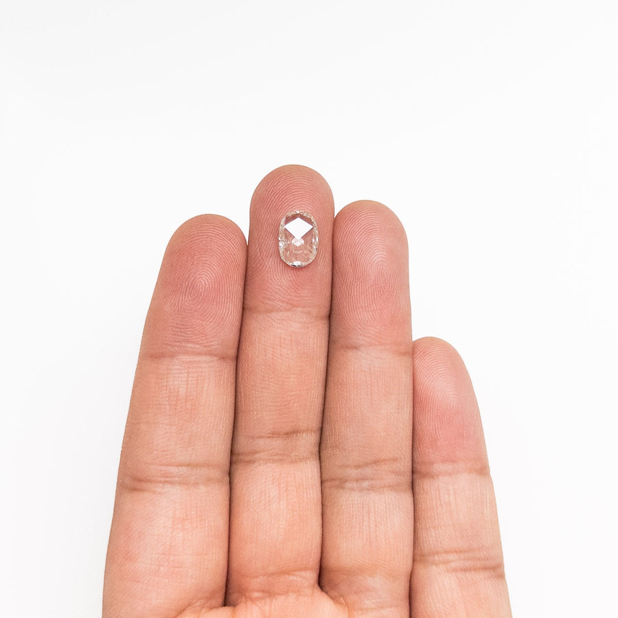 The 1.34ct 9.73x6.89x2.39mm Oval Rosecut 27066-01 by East London jeweller Rachel Boston | Discover our collections of unique and timeless engagement rings, wedding rings, and modern fine jewellery. - Rachel Boston Jewellery