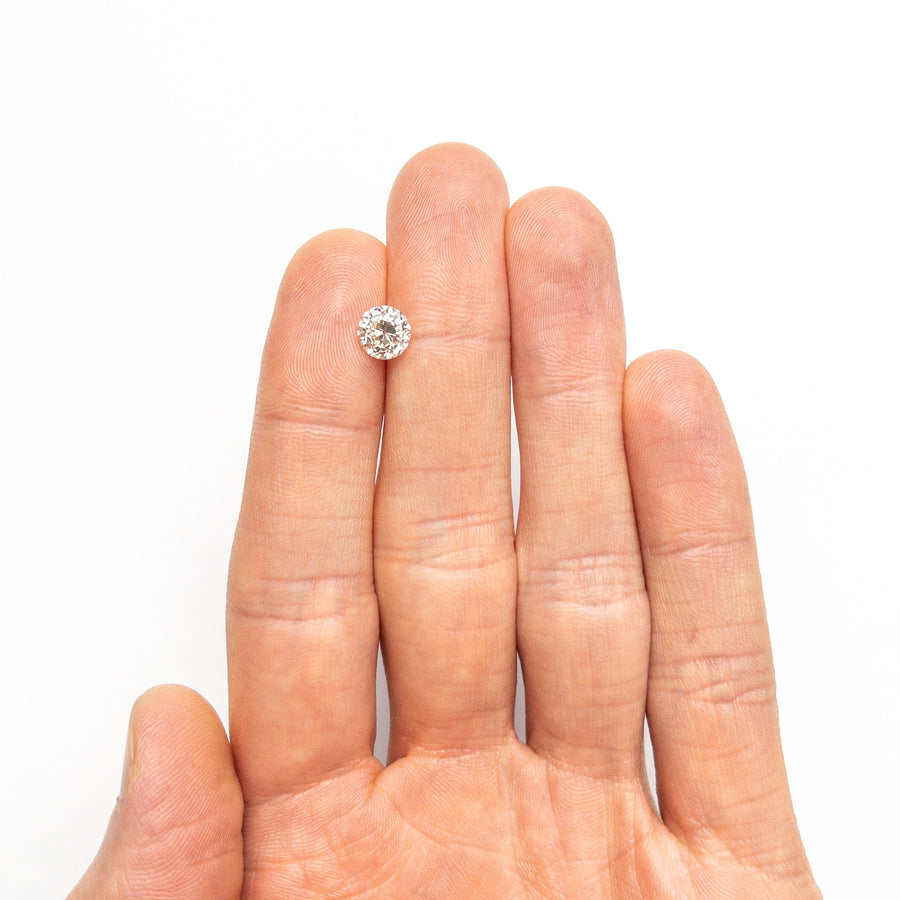 The 1.53ct 6.75x6.71x4.99mm SI1 O-P Modern Antique Old European Cut 27078-01 by East London jeweller Rachel Boston | Discover our collections of unique and timeless engagement rings, wedding rings, and modern fine jewellery. - Rachel Boston Jewellery