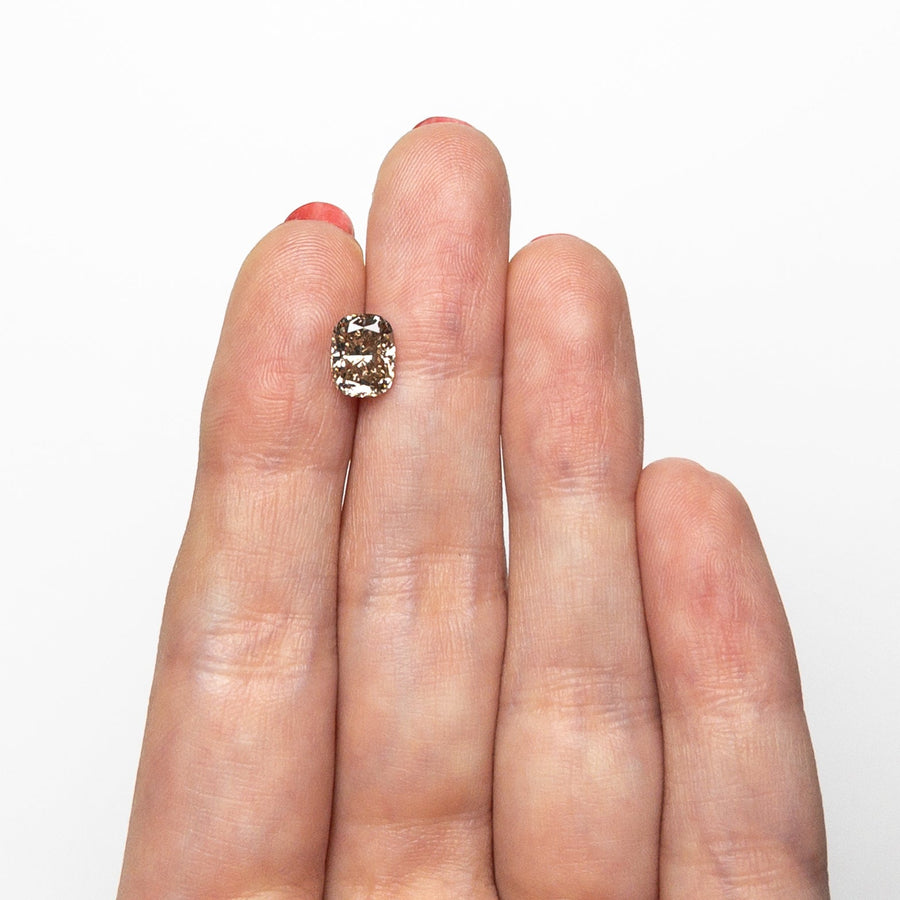 The 1.58ct 7.58x5.87x4.34mm VS2 C6 Cushion Brilliant 27094-01 by East London jeweller Rachel Boston | Discover our collections of unique and timeless engagement rings, wedding rings, and modern fine jewellery. - Rachel Boston Jewellery