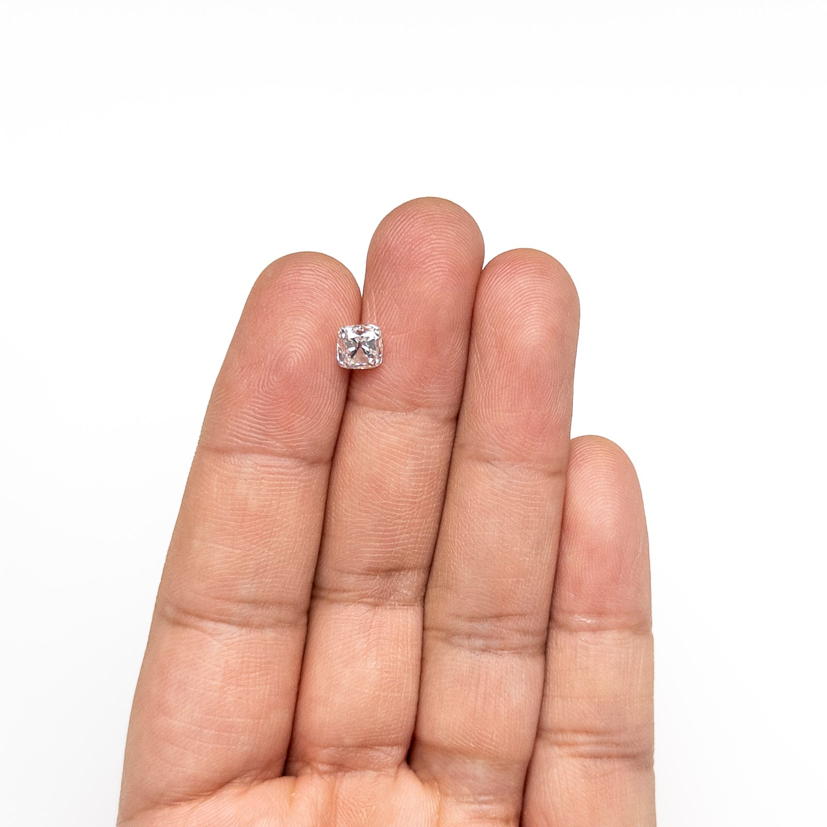 The 1.20ct 5.66x5.61x4.67mm SI2 H Modern Antique Old Mine Cut 27130-12 by East London jeweller Rachel Boston | Discover our collections of unique and timeless engagement rings, wedding rings, and modern fine jewellery.