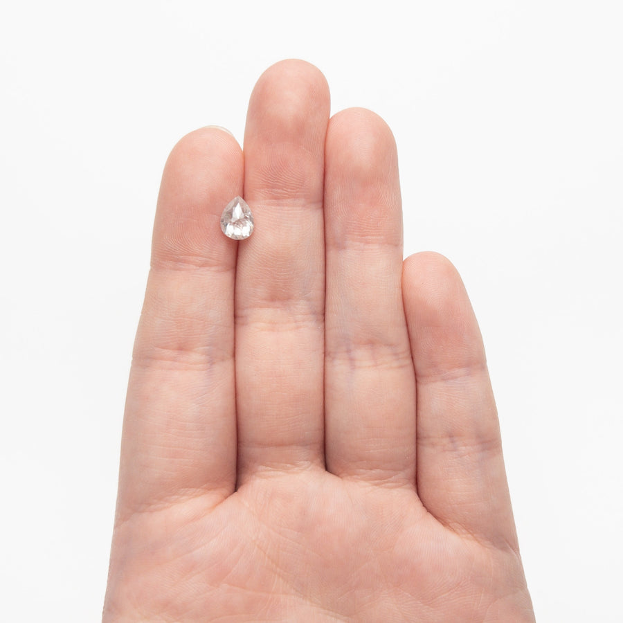 The 1.29ct 7.83x5.95x3.42mm Pear Double Cut 27223-14 by East London jeweller Rachel Boston | Discover our collections of unique and timeless engagement rings, wedding rings, and modern fine jewellery. - Rachel Boston Jewellery