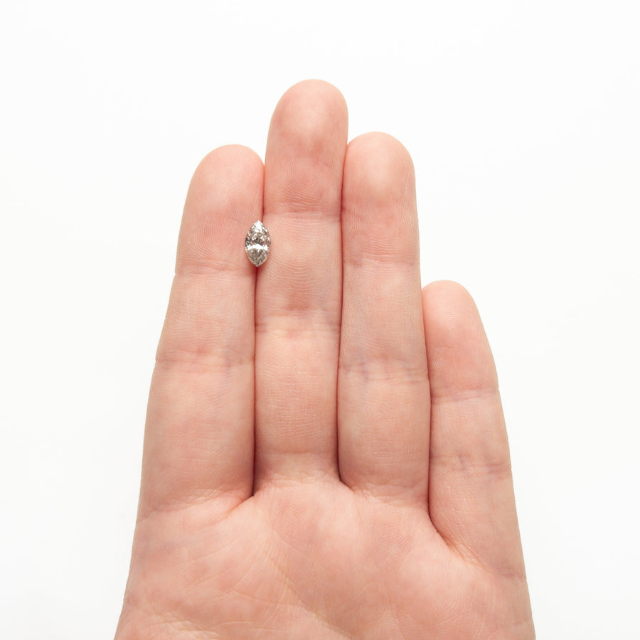 The 0.82ct 8.61x4.84x3.31mm Marquise Brilliant 27226-07 by East London jeweller Rachel Boston | Discover our collections of unique and timeless engagement rings, wedding rings, and modern fine jewellery. - Rachel Boston Jewellery