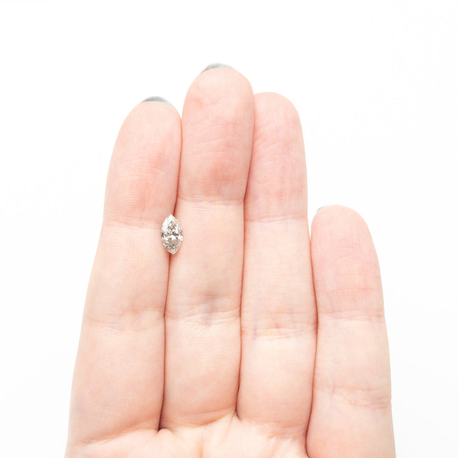 The 0.79ct 8.62x4.69x3.22mm Marquise Brilliant 27226-13 by East London jeweller Rachel Boston | Discover our collections of unique and timeless engagement rings, wedding rings, and modern fine jewellery. - Rachel Boston Jewellery