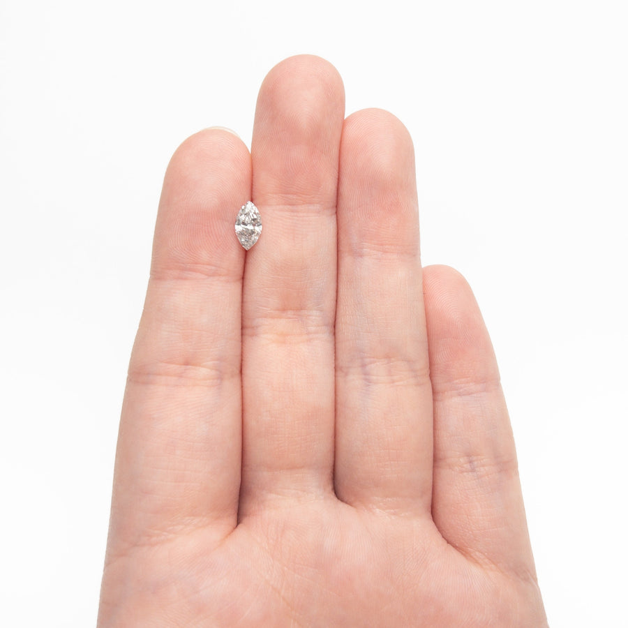 The 0.61ct 8.22x4.41x2.88mm Marquise Brilliant 27226-22 by East London jeweller Rachel Boston | Discover our collections of unique and timeless engagement rings, wedding rings, and modern fine jewellery. - Rachel Boston Jewellery