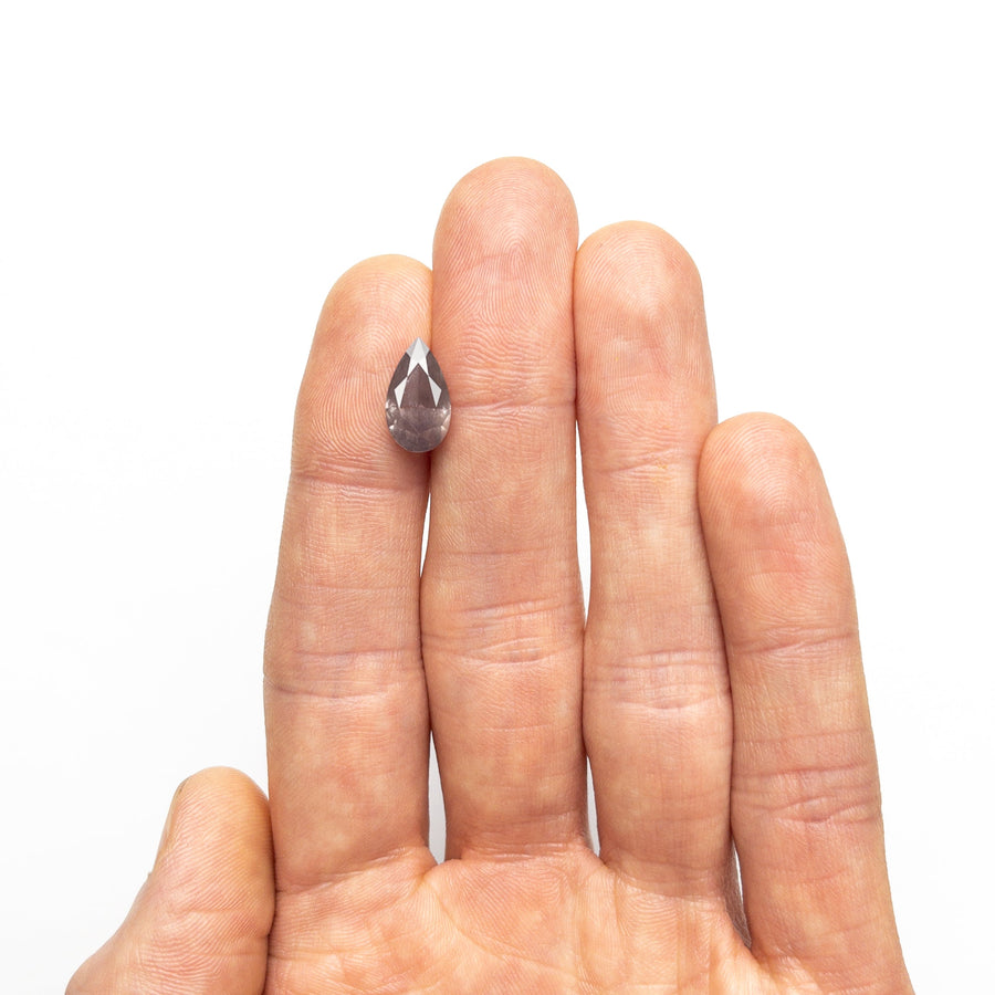 The 3.31ct 12.81x7.29x4.96mm GIA Fancy Brown-Pink Pear Brilliant 27233-01 by East London jeweller Rachel Boston | Discover our collections of unique and timeless engagement rings, wedding rings, and modern fine jewellery. - Rachel Boston Jewellery