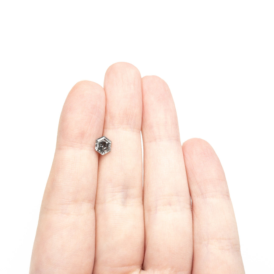 The 0.94ct 6.80x5.60x3.37mm Hexagon Step Cut 🇨🇦 27263-01 by East London jeweller Rachel Boston | Discover our collections of unique and timeless engagement rings, wedding rings, and modern fine jewellery. - Rachel Boston Jewellery