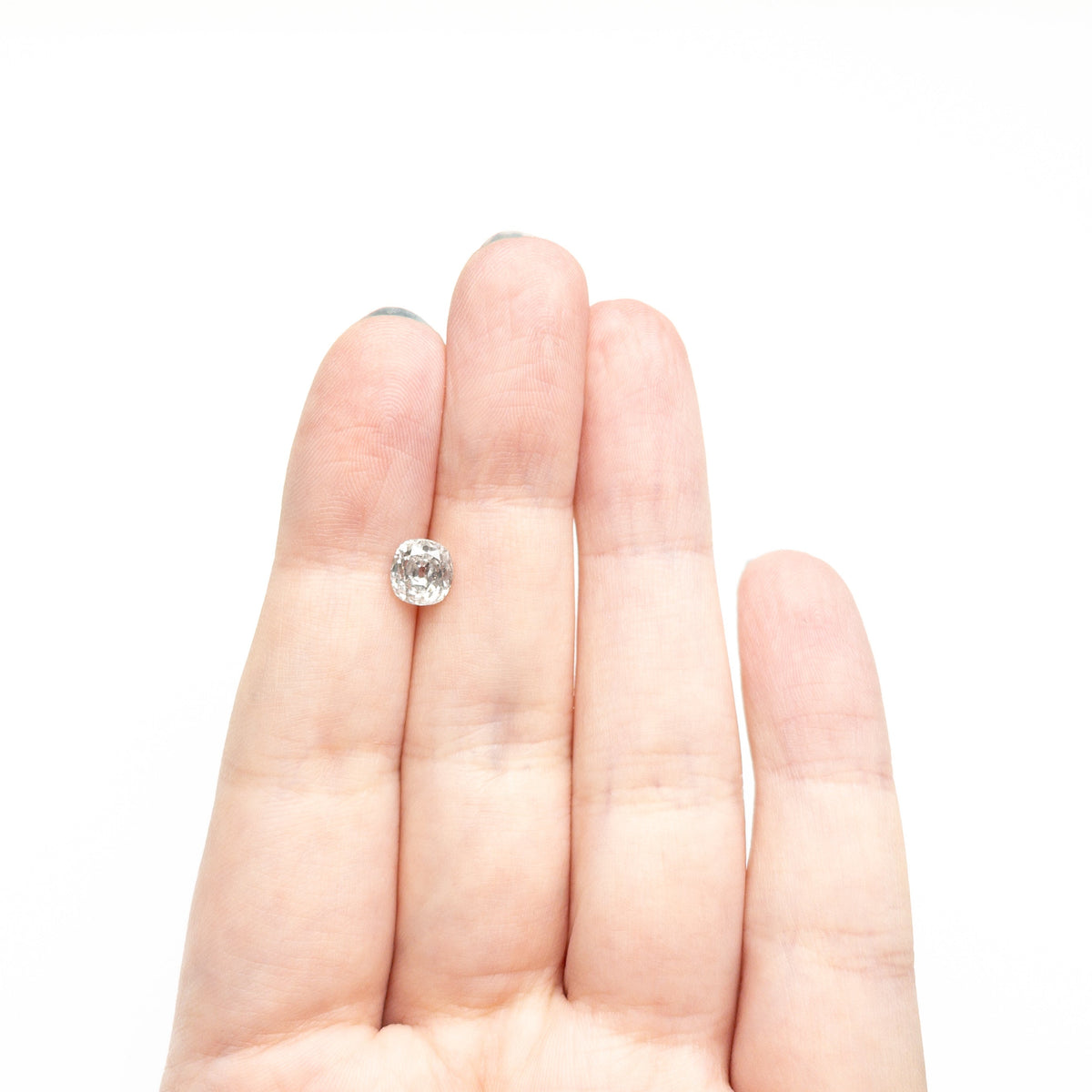 The 1.47ct 6.56x6.17x4.25mm Modern Antique Old Mine Cut 🇨🇦 27297-01 by East London jeweller Rachel Boston | Discover our collections of unique and timeless engagement rings, wedding rings, and modern fine jewellery.