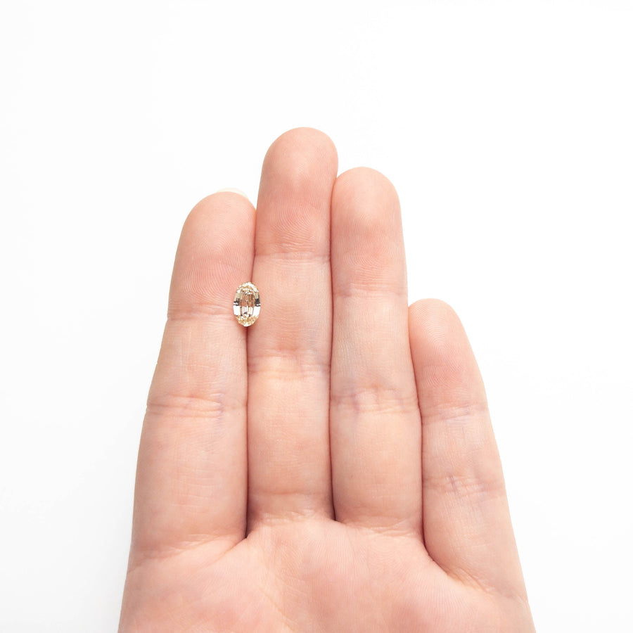 The 1.01ct 8.52x4.95x2.97mm SI1 Y-Z Geo Oval Step Cut 🇿🇦 27375-25 by East London jeweller Rachel Boston | Discover our collections of unique and timeless engagement rings, wedding rings, and modern fine jewellery. - Rachel Boston Jewellery