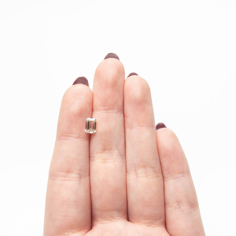 The 1.00ct 6.93x4.69x2.81mm VS1 N Cut Corner Rectangle Step Cut 🇨🇦 27376-09 by East London jeweller Rachel Boston | Discover our collections of unique and timeless engagement rings, wedding rings, and modern fine jewellery. - Rachel Boston Jewellery