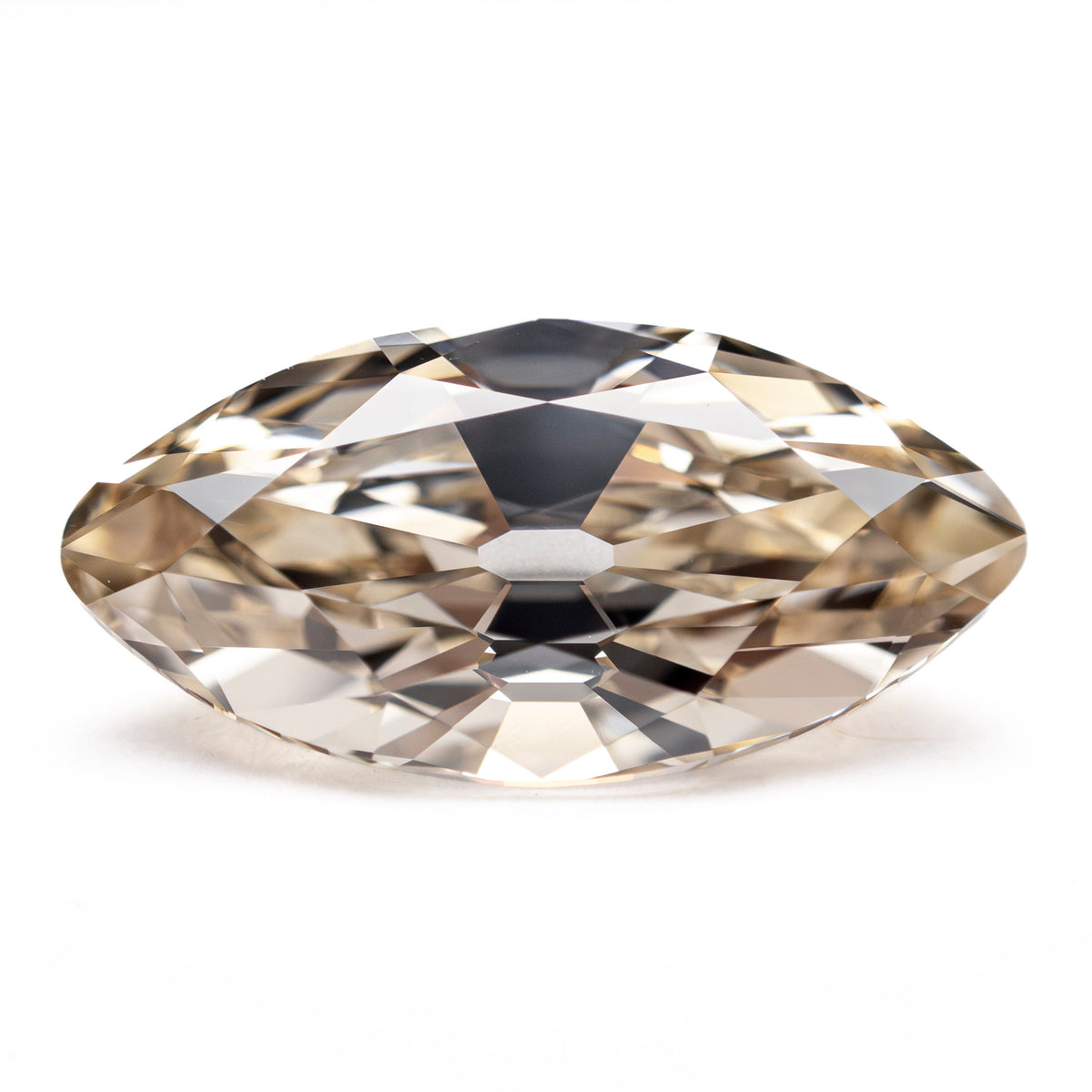 The 5.51ct 17.14x8.70x5.50mm GIA VS2 S-T Modern Antique Moval Brilliant 27406-01 by East London jeweller Rachel Boston | Discover our collections of unique and timeless engagement rings, wedding rings, and modern fine jewellery.