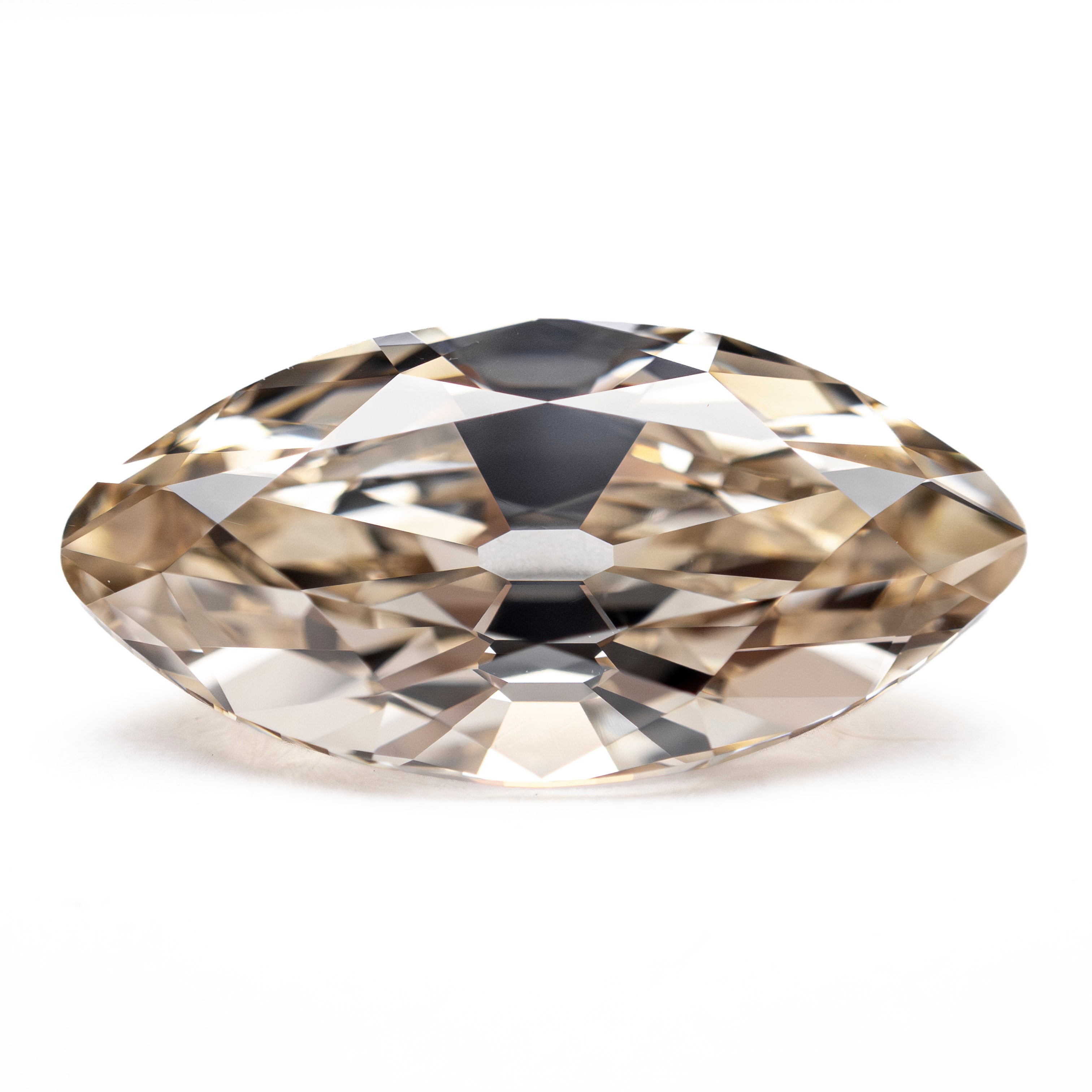 The 5.51ct 17.14x8.70x5.50mm GIA VS2 S-T Modern Antique Moval Brilliant 27406-01 by East London jeweller Rachel Boston | Discover our collections of unique and timeless engagement rings, wedding rings, and modern fine jewellery.