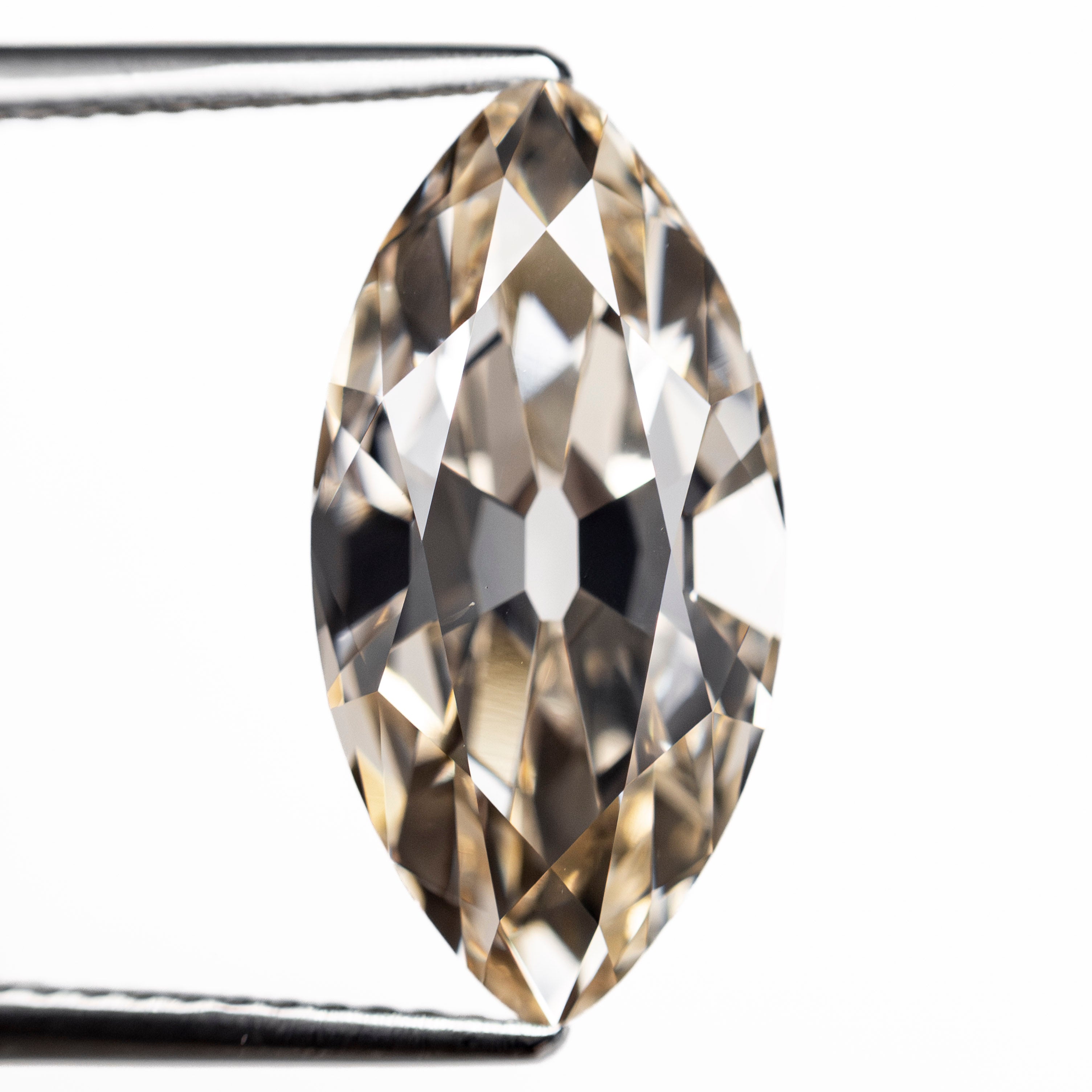 The 5.51ct 17.14x8.70x5.50mm GIA VS2 S-T Modern Antique Moval Brilliant 27406-01 by East London jeweller Rachel Boston | Discover our collections of unique and timeless engagement rings, wedding rings, and modern fine jewellery.