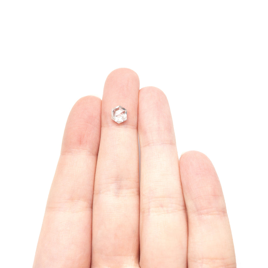 The 1.37ct 7.22x6.22x3.61mm Hexagon Rosecut 27536-41 by East London jeweller Rachel Boston | Discover our collections of unique and timeless engagement rings, wedding rings, and modern fine jewellery. - Rachel Boston Jewellery