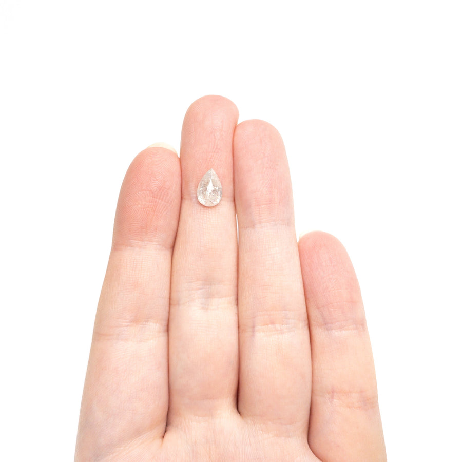 The 1.70ct 9.19x6.05x3.83mm Pear Rosecut 27536-47 by East London jeweller Rachel Boston | Discover our collections of unique and timeless engagement rings, wedding rings, and modern fine jewellery. - Rachel Boston Jewellery