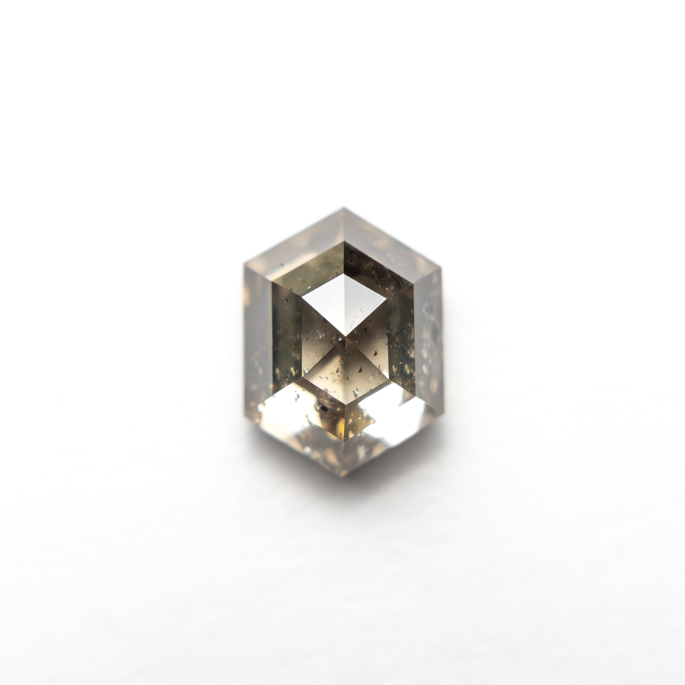 The 1.26ct 7.09x5.30x3.92mm Hexagon Rosecut 27537-38 by East London jeweller Rachel Boston | Discover our collections of unique and timeless engagement rings, wedding rings, and modern fine jewellery.