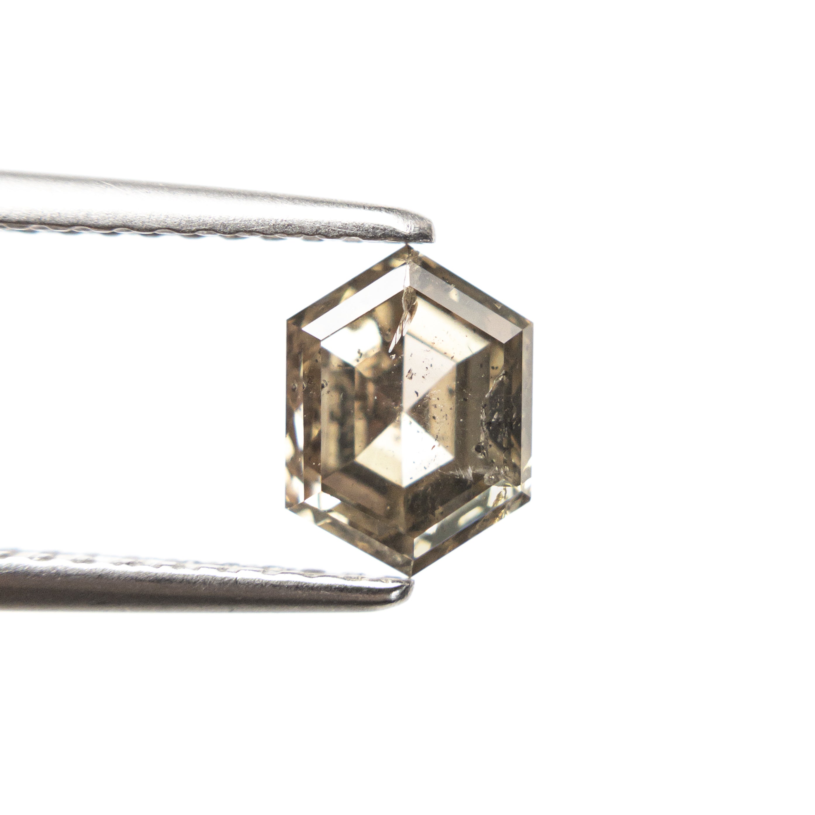 The 1.26ct 7.09x5.30x3.92mm Hexagon Rosecut 27537-38 by East London jeweller Rachel Boston | Discover our collections of unique and timeless engagement rings, wedding rings, and modern fine jewellery.