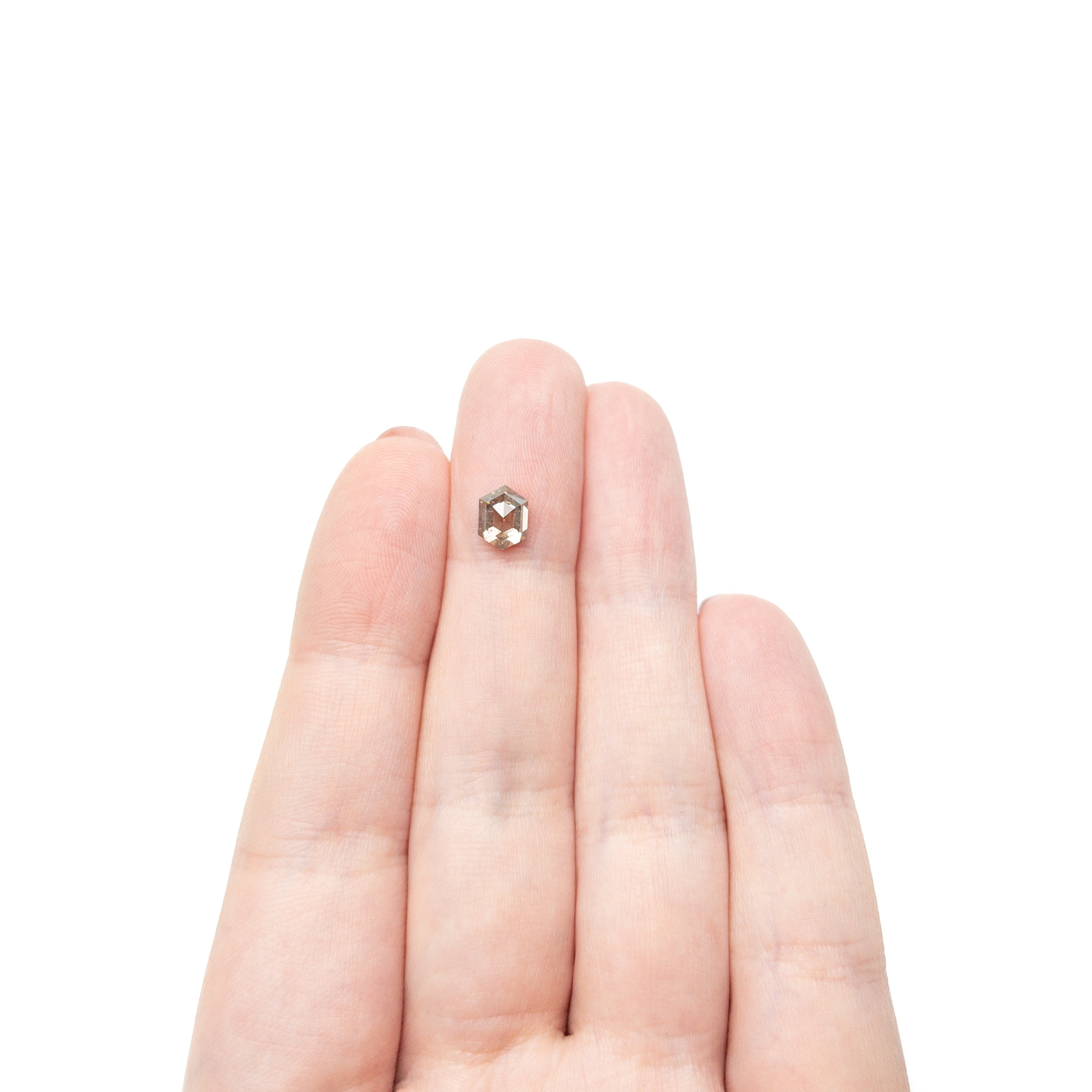 The 1.26ct 7.09x5.30x3.92mm Hexagon Rosecut 27537-38 by East London jeweller Rachel Boston | Discover our collections of unique and timeless engagement rings, wedding rings, and modern fine jewellery.