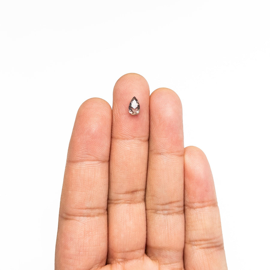 The 0.78ct 7.42x4.61x2.85mm Pear Double Cut 27537-51 by East London jeweller Rachel Boston | Discover our collections of unique and timeless engagement rings, wedding rings, and modern fine jewellery. - Rachel Boston Jewellery