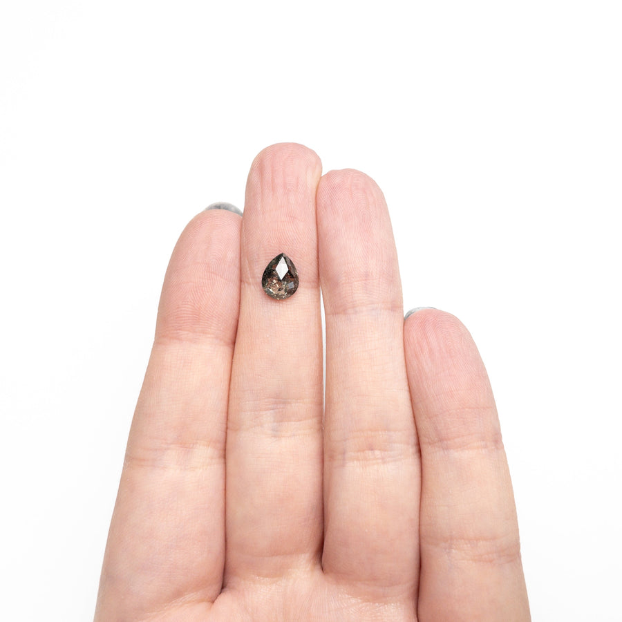 The 1.33ct 8.35x6.53x3.13mm Pear Rosecut 27542-10 by East London jeweller Rachel Boston | Discover our collections of unique and timeless engagement rings, wedding rings, and modern fine jewellery. - Rachel Boston Jewellery