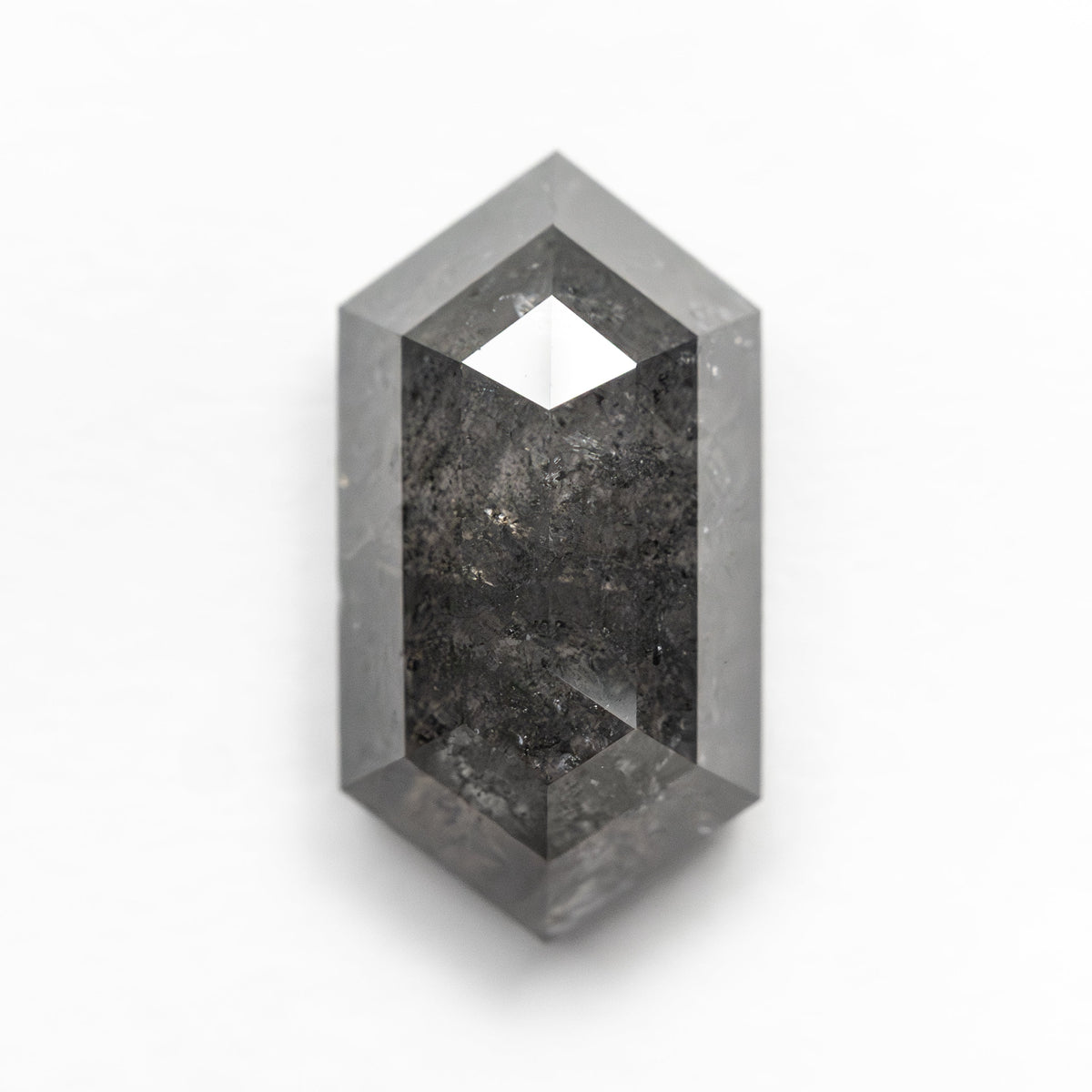 The 2.87ct 11.74x6.26x3.89mm Hexagon Rosecut 27548-05 by East London jeweller Rachel Boston | Discover our collections of unique and timeless engagement rings, wedding rings, and modern fine jewellery.