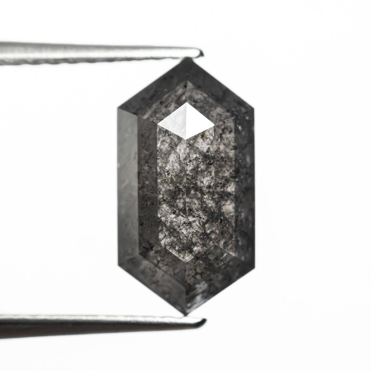 The 2.87ct 11.74x6.26x3.89mm Hexagon Rosecut 27548-05 by East London jeweller Rachel Boston | Discover our collections of unique and timeless engagement rings, wedding rings, and modern fine jewellery.