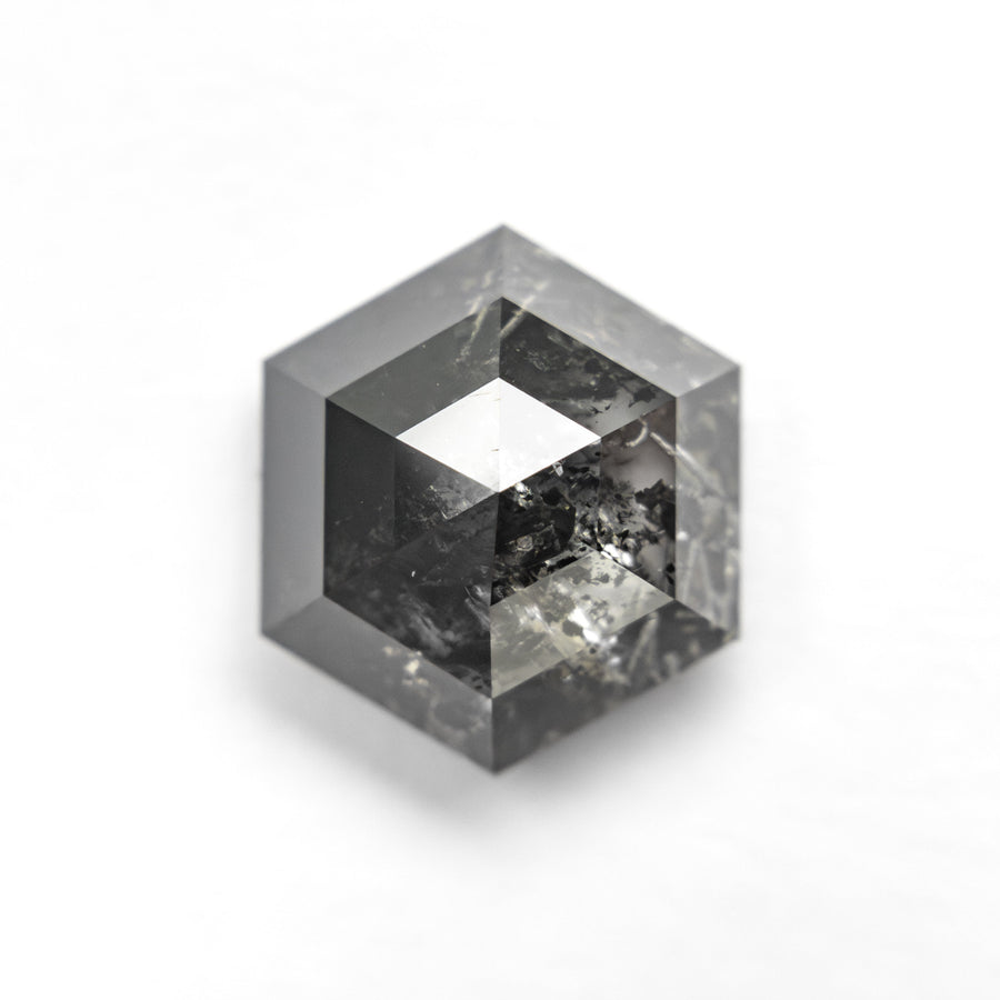 The 3.30ct 9.87x8.58x4.80mm Hexagon Rosecut 27550-01 by East London jeweller Rachel Boston | Discover our collections of unique and timeless engagement rings, wedding rings, and modern fine jewellery. - Rachel Boston Jewellery