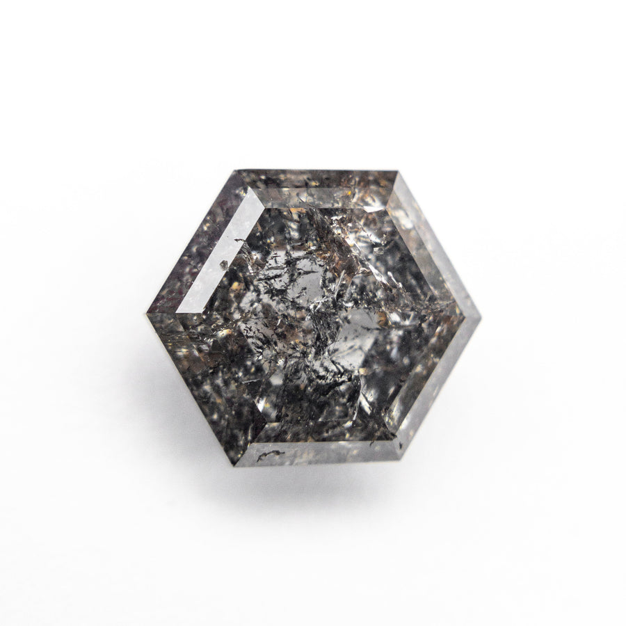 The 3.25ct 9.54x8.38x4.54mm Hexagon Rosecut 27550-02 by East London jeweller Rachel Boston | Discover our collections of unique and timeless engagement rings, wedding rings, and modern fine jewellery. - Rachel Boston Jewellery