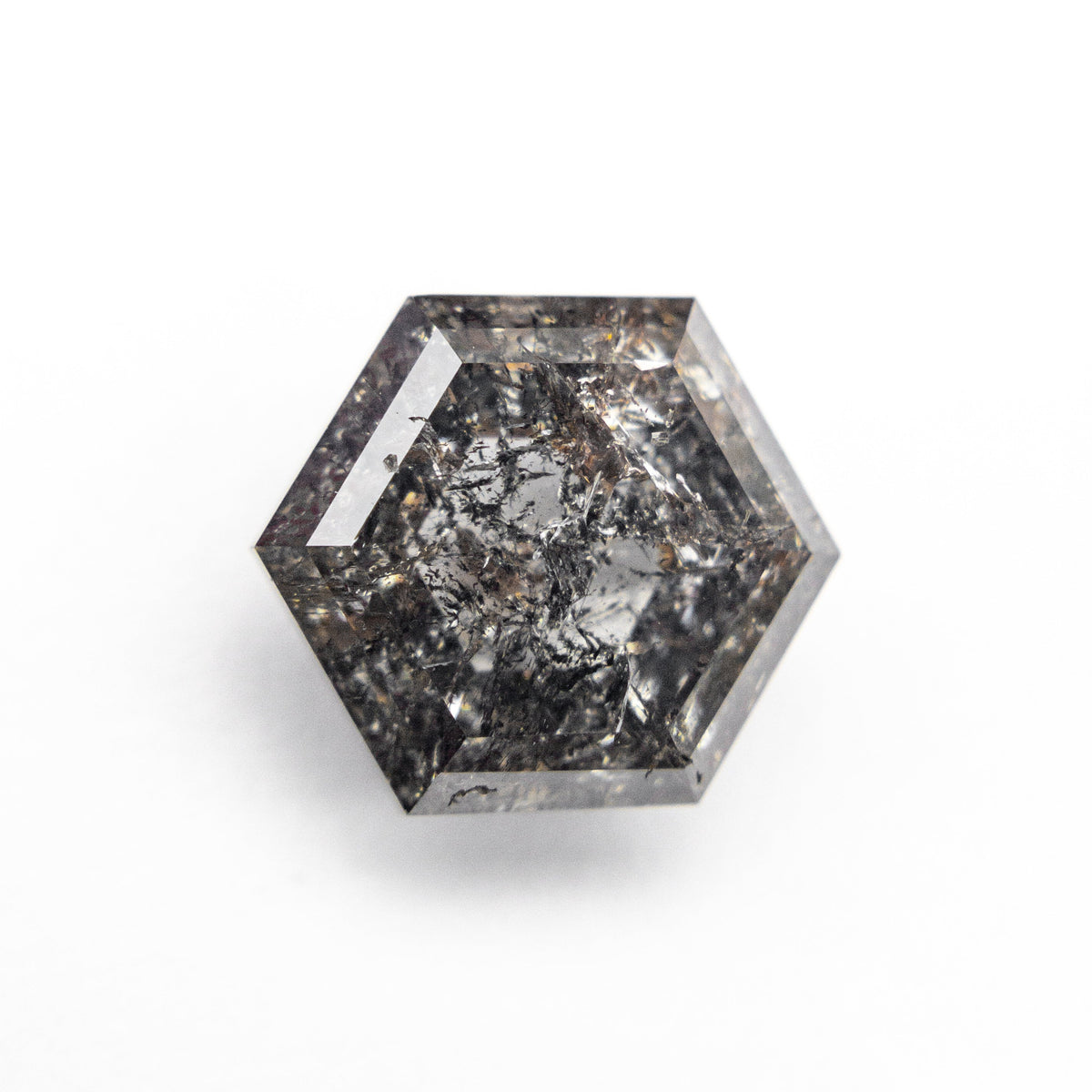 The 3.25ct 9.54x8.38x4.54mm Hexagon Rosecut 27550-02 by East London jeweller Rachel Boston | Discover our collections of unique and timeless engagement rings, wedding rings, and modern fine jewellery.