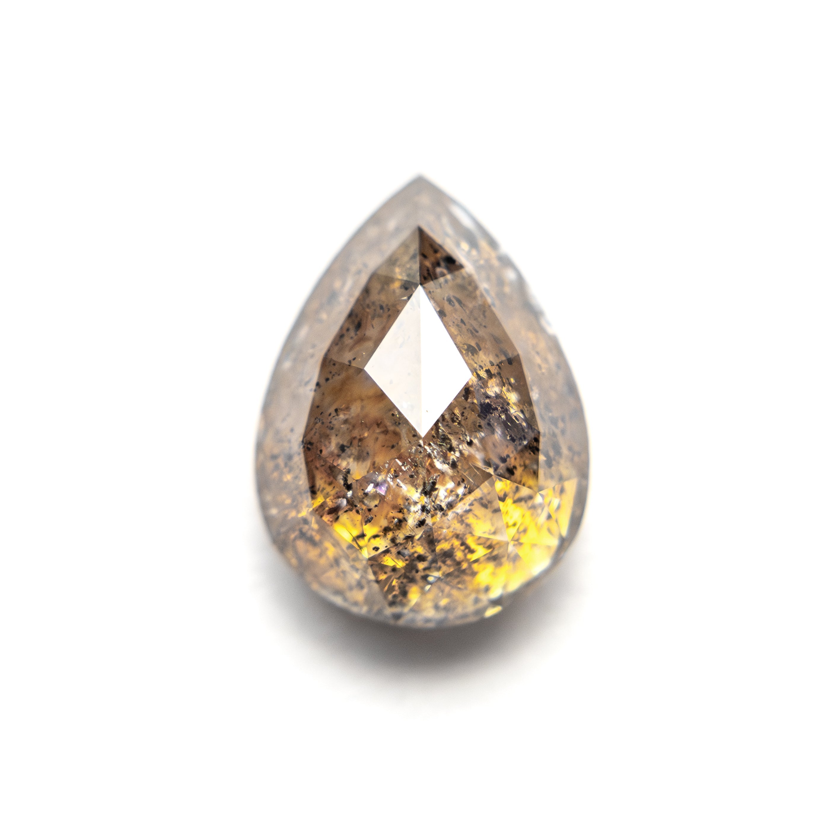 The 2.47ct 9.89x7.27x4.57mm Pear Double Cut 27553-02 by East London jeweller Rachel Boston | Discover our collections of unique and timeless engagement rings, wedding rings, and modern fine jewellery.