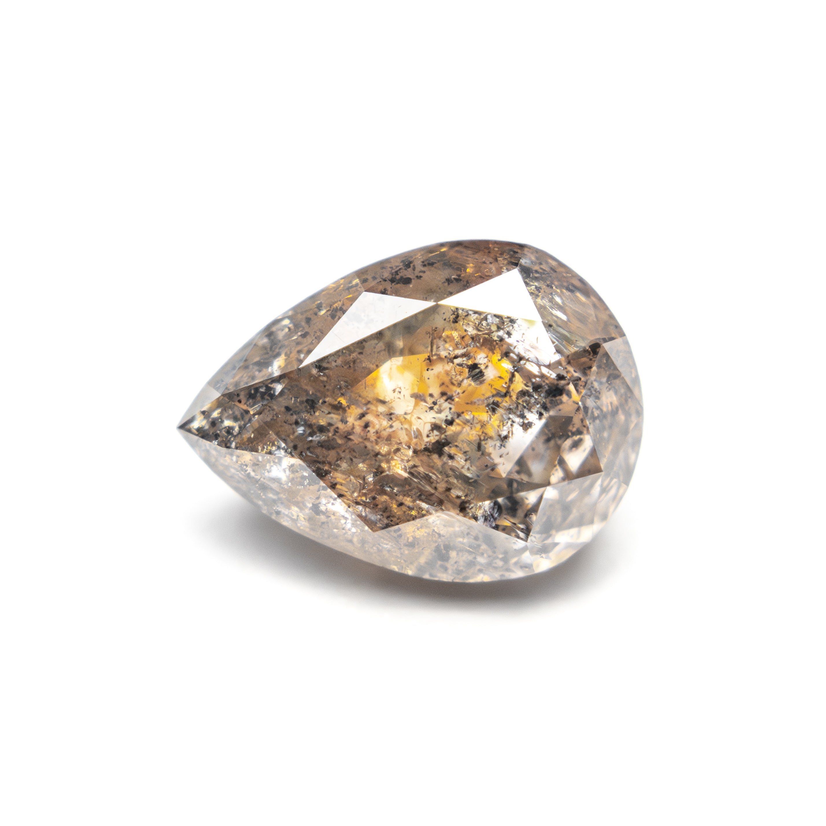The 2.47ct 9.89x7.27x4.57mm Pear Double Cut 27553-02 by East London jeweller Rachel Boston | Discover our collections of unique and timeless engagement rings, wedding rings, and modern fine jewellery.