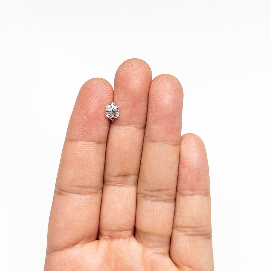 The 1.10ct 7.48x5.29x3.68mm Hexagon Step Cut 🇨🇦 27588-01 by East London jeweller Rachel Boston | Discover our collections of unique and timeless engagement rings, wedding rings, and modern fine jewellery. - Rachel Boston Jewellery