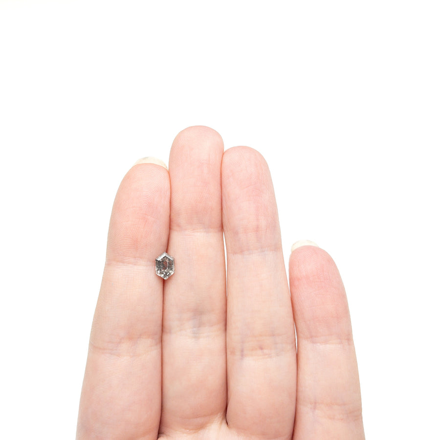 The 0.81ct 7.05x4.79x3.07mm Hexagon Step Cut 🇨🇦 27616-01 by East London jeweller Rachel Boston | Discover our collections of unique and timeless engagement rings, wedding rings, and modern fine jewellery. - Rachel Boston Jewellery