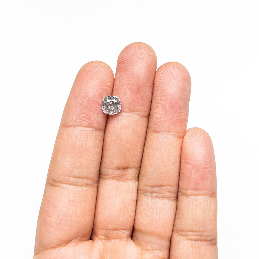 The 2.14ct 7.23x6.98x4.85mm Modern Antique Old Mine Cut 🇨🇦 27621-01 by East London jeweller Rachel Boston | Discover our collections of unique and timeless engagement rings, wedding rings, and modern fine jewellery. - Rachel Boston Jewellery