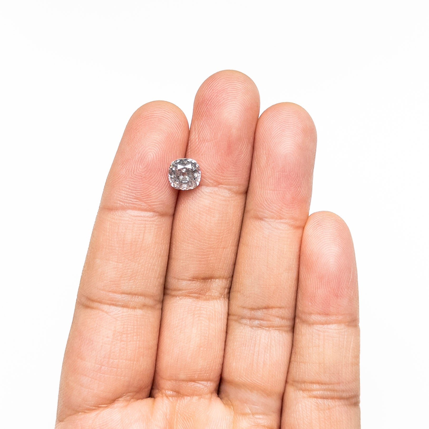 The 2.14ct 7.23x6.98x4.85mm Modern Antique Old Mine Cut 🇨🇦 27621-01 by East London jeweller Rachel Boston | Discover our collections of unique and timeless engagement rings, wedding rings, and modern fine jewellery.