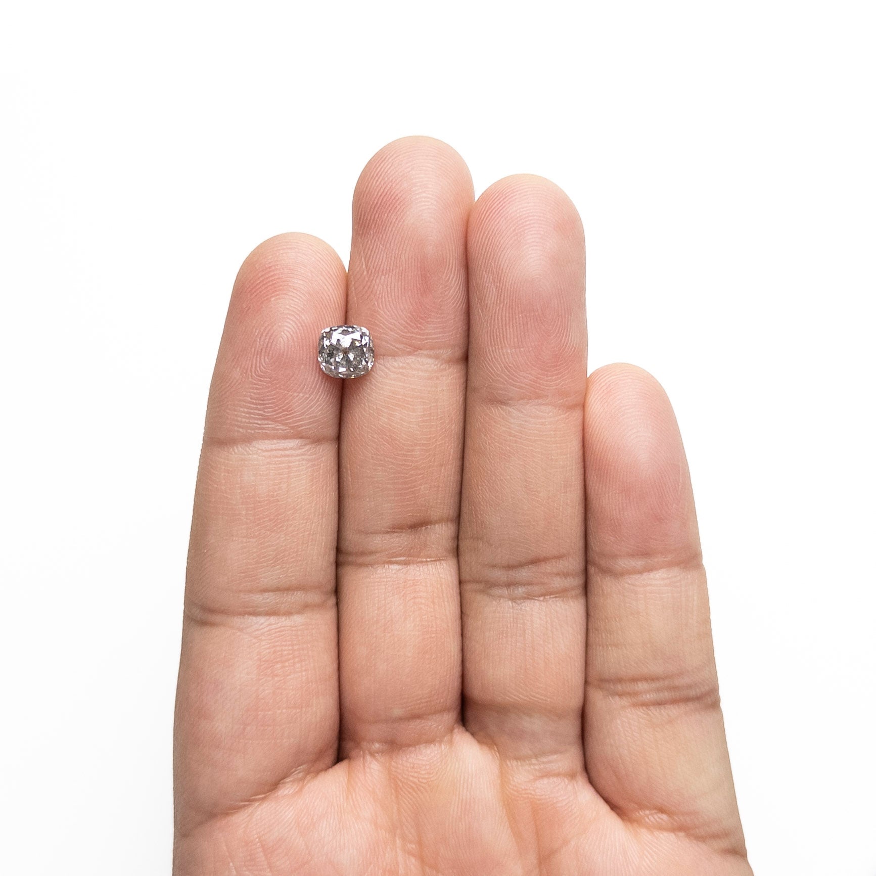 The 1.79ct 6.93x6.50x4.89mm Modern Antique Old Mine Cut 🇨🇦 27647-01 by East London jeweller Rachel Boston | Discover our collections of unique and timeless engagement rings, wedding rings, and modern fine jewellery.