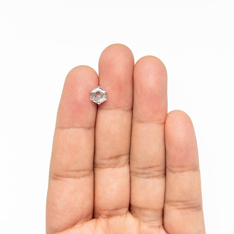 The 1.69ct 7.63x6.60x4.04mm Hexagon Step Cut 🇨🇦 27686-01 by East London jeweller Rachel Boston | Discover our collections of unique and timeless engagement rings, wedding rings, and modern fine jewellery. - Rachel Boston Jewellery
