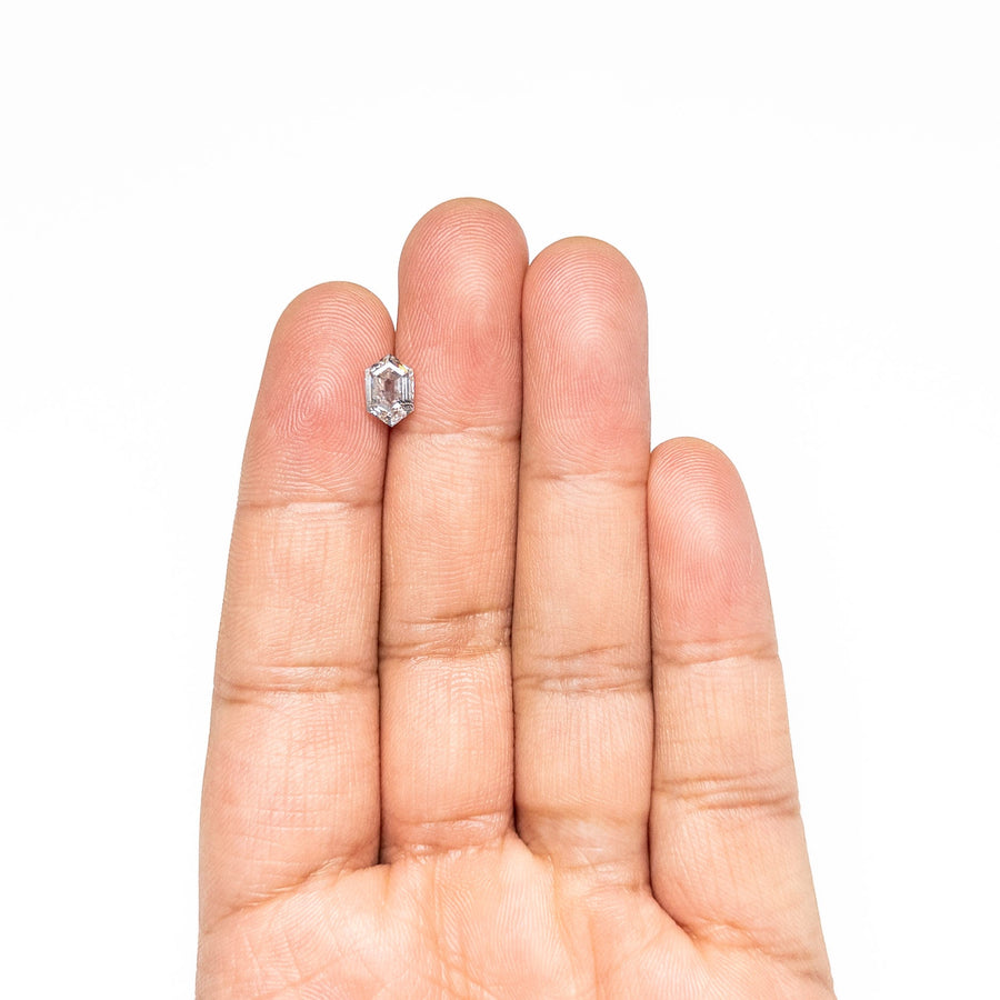 The 1.28ct 8.31x5.44x3.36mm Hexagon Step Cut 🇨🇦 27692-01 by East London jeweller Rachel Boston | Discover our collections of unique and timeless engagement rings, wedding rings, and modern fine jewellery. - Rachel Boston Jewellery