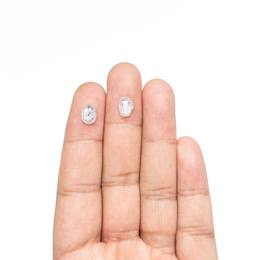 2.64cttw 2pc 8.43x6.30x2.70mm 8.28x6.45x2.69mm Polished Raw Diamond Matching Pair 🇨🇦 27704-01 - Rachel Boston Jewellery