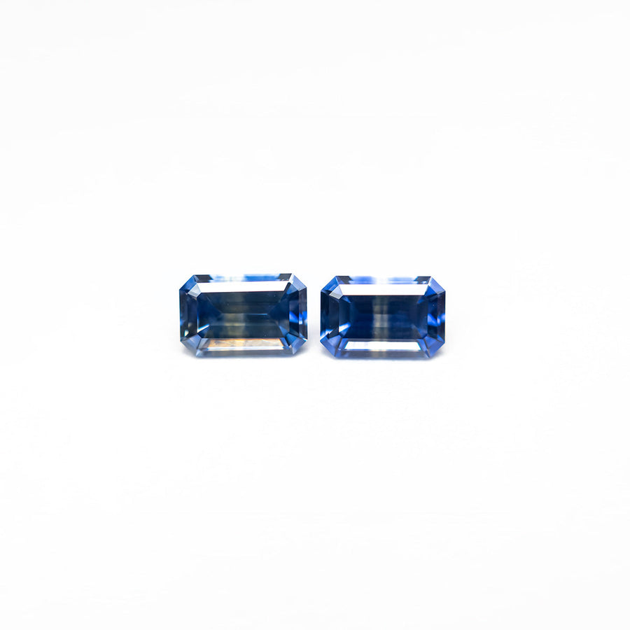 0.95cttw 2pc 5.5x3.5mm Cut Corner Rectangle Step Cut Sapphires 27724-01 - Rachel Boston Jewellery