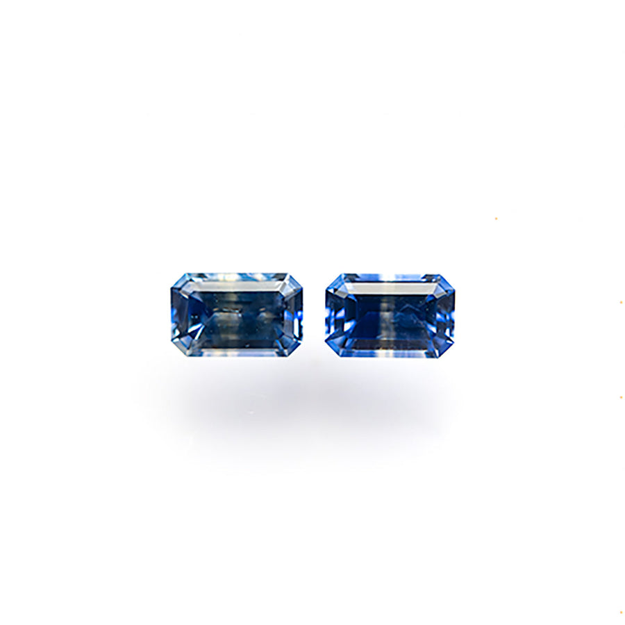 0.95cttw 2pc 5.5x3.5mm Cut Corner Rectangle Step Cut Sapphires 27724-01 - Rachel Boston Jewellery