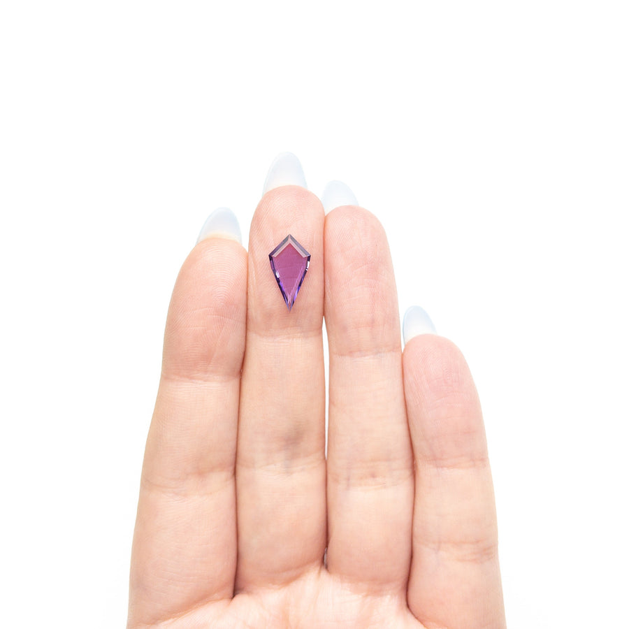 1.29ct 14.09x7.52x1.51mm Kite Portrait Cut Sapphire 27740-18 - Rachel Boston Jewellery