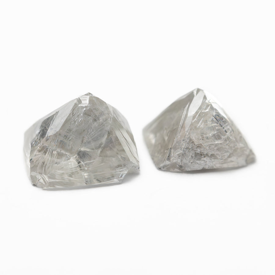 3.22cttw 2pc 6.67x6.61x4.21mm 7.10x7.30x4.48mm Polished Raw Diamond Matching Pair 🇨🇦 27959-01 - Rachel Boston Jewellery